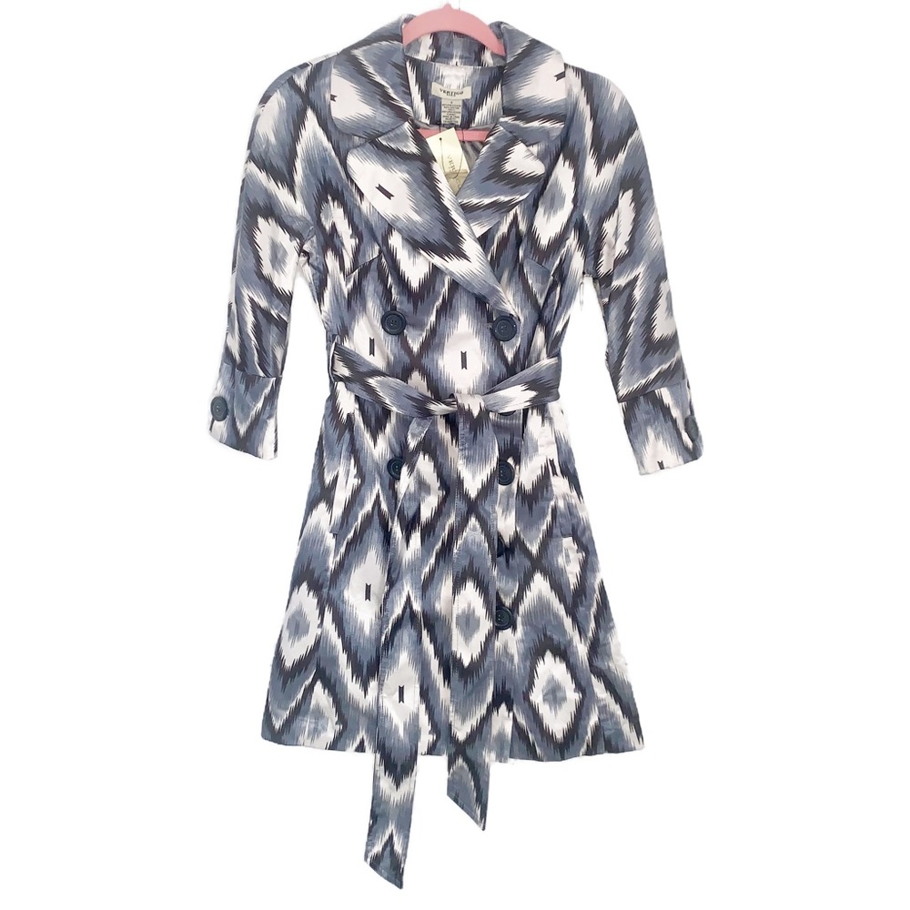 Vertigo Paris Geometric Print Coat